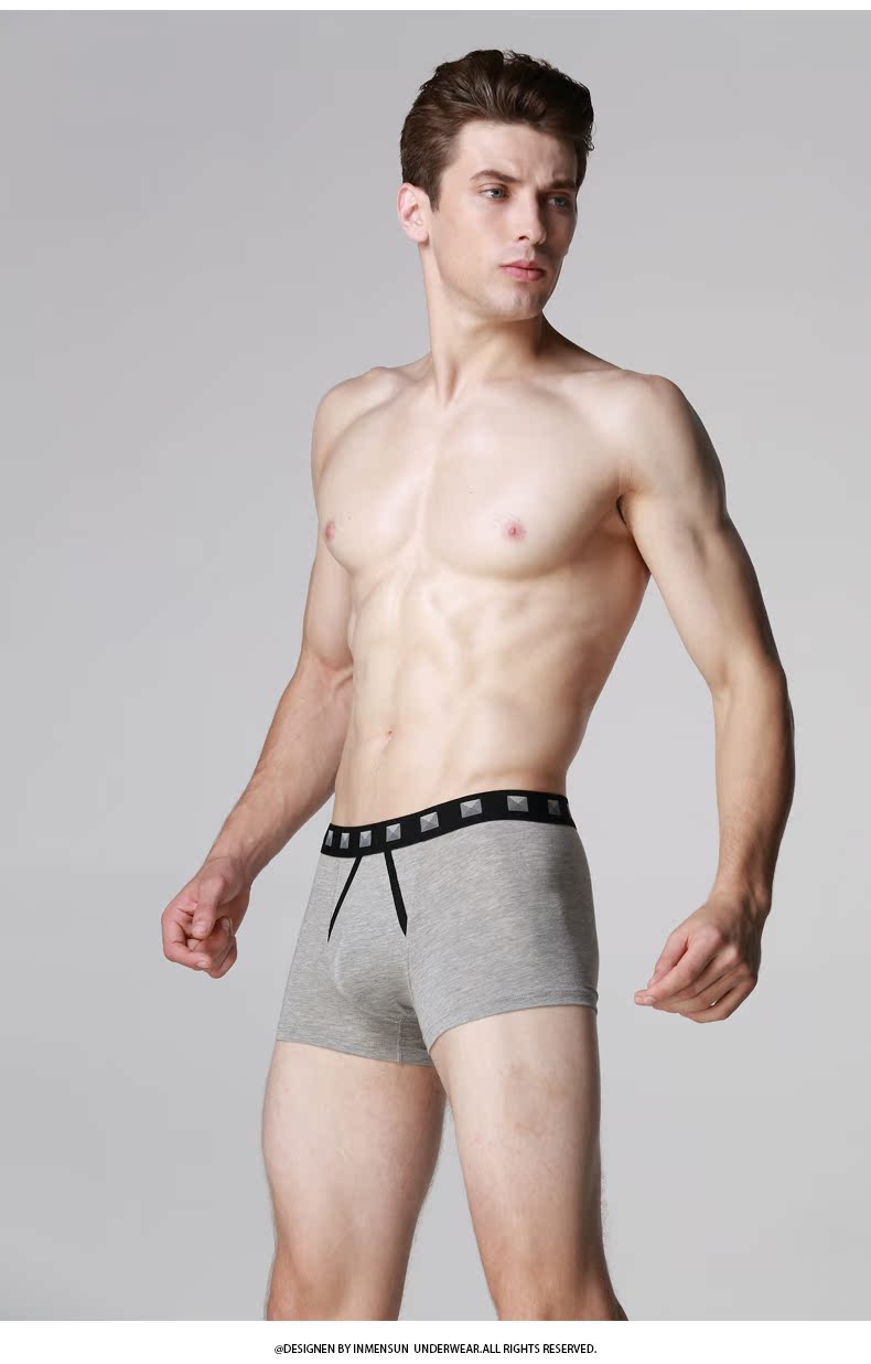 Đồ lót nam 3 thanh niên gợi cảm võ sĩ modal cotton quần short boxer tóm tắt thủy triều nam phiên bản Hàn Quốc quần lót chữ c