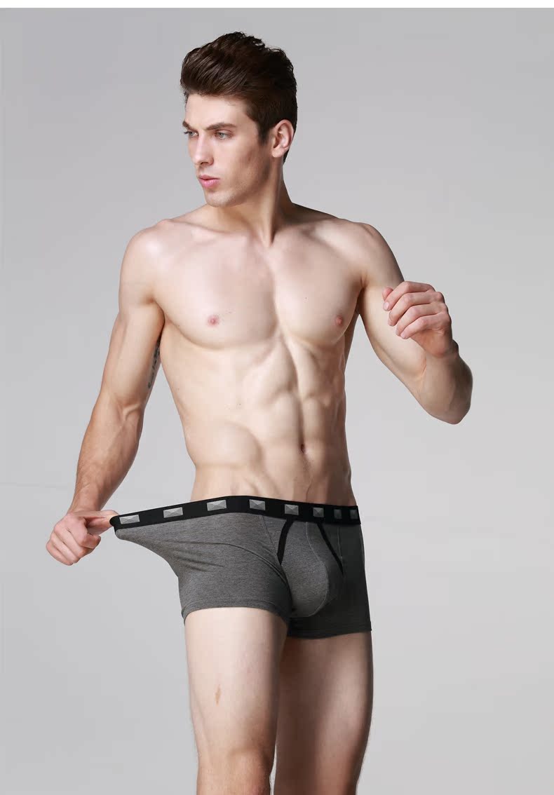 Đồ lót nam 3 thanh niên gợi cảm võ sĩ modal cotton quần short boxer tóm tắt thủy triều nam phiên bản Hàn Quốc quần lót chữ c