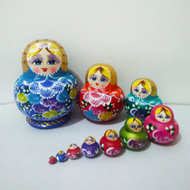 Matryoshka 10-layer Basswood belly color changing doll Holiday creative gifts Home decoration children