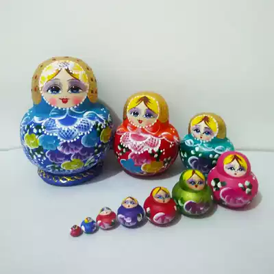 Matryoshka 10-layer basswood big belly color-changing doll holiday creative gifts Home decoration children