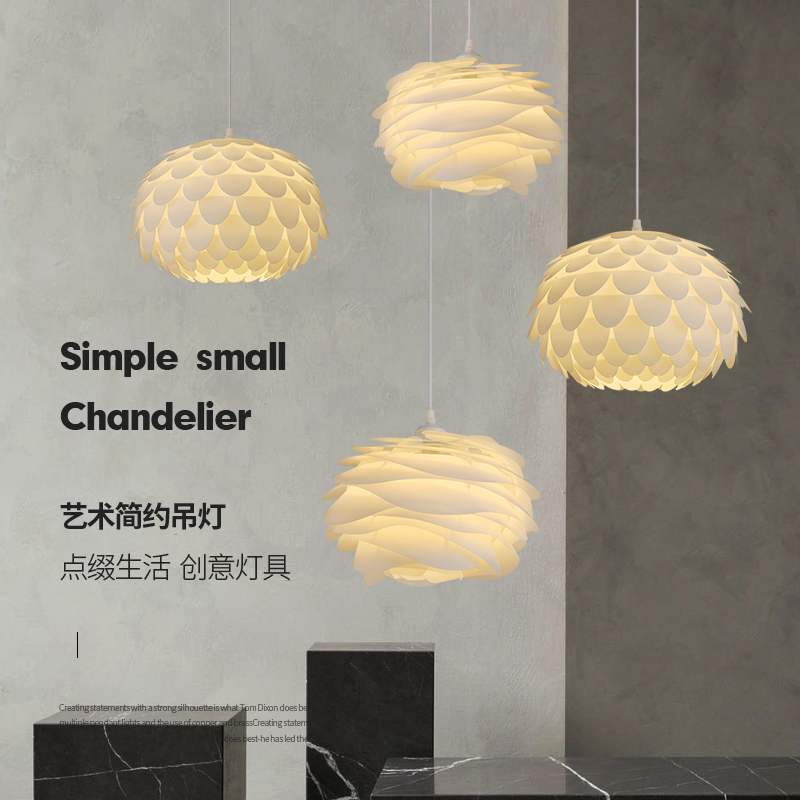 Creative and Unique Artistic Rose Bar Counter Shop Commercial Trendy Clothing Store Bedside Small Pendant Light Single/Double Head Restaurant Lamp