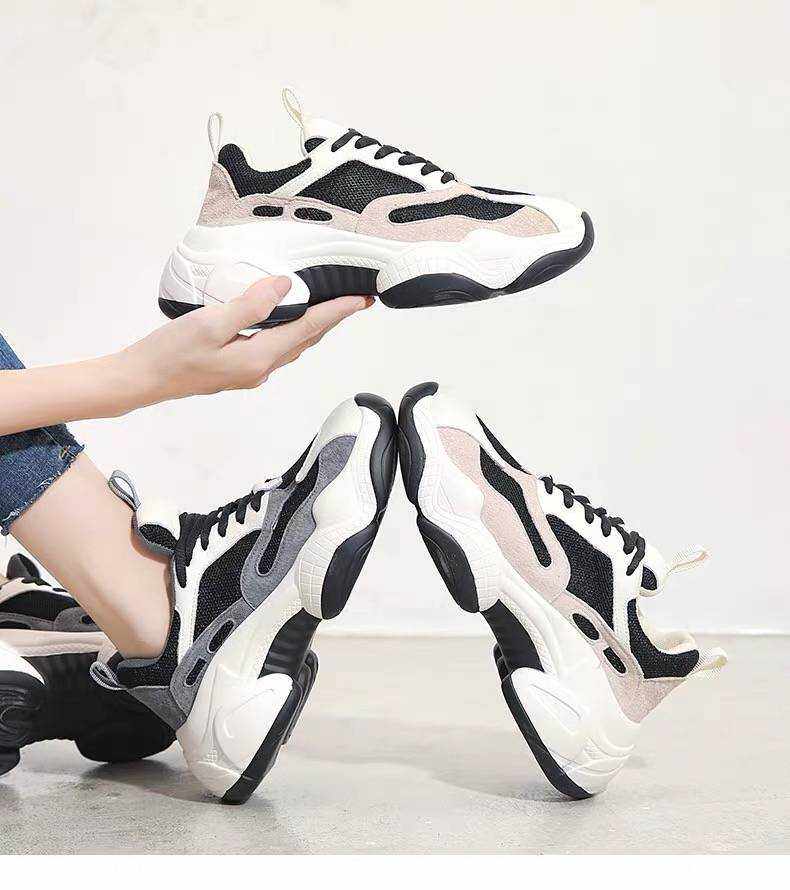 Wenzhou Straight Hair Playful Birds Genuine Leather Tennis Red Panda Old Daddy Shoes D9 (head layer cow leather national)