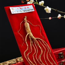 Ginseng Changbai Mountain Yishan Ginseng Northeast specialty wild forest dried ginseng with certificate high-end gift box