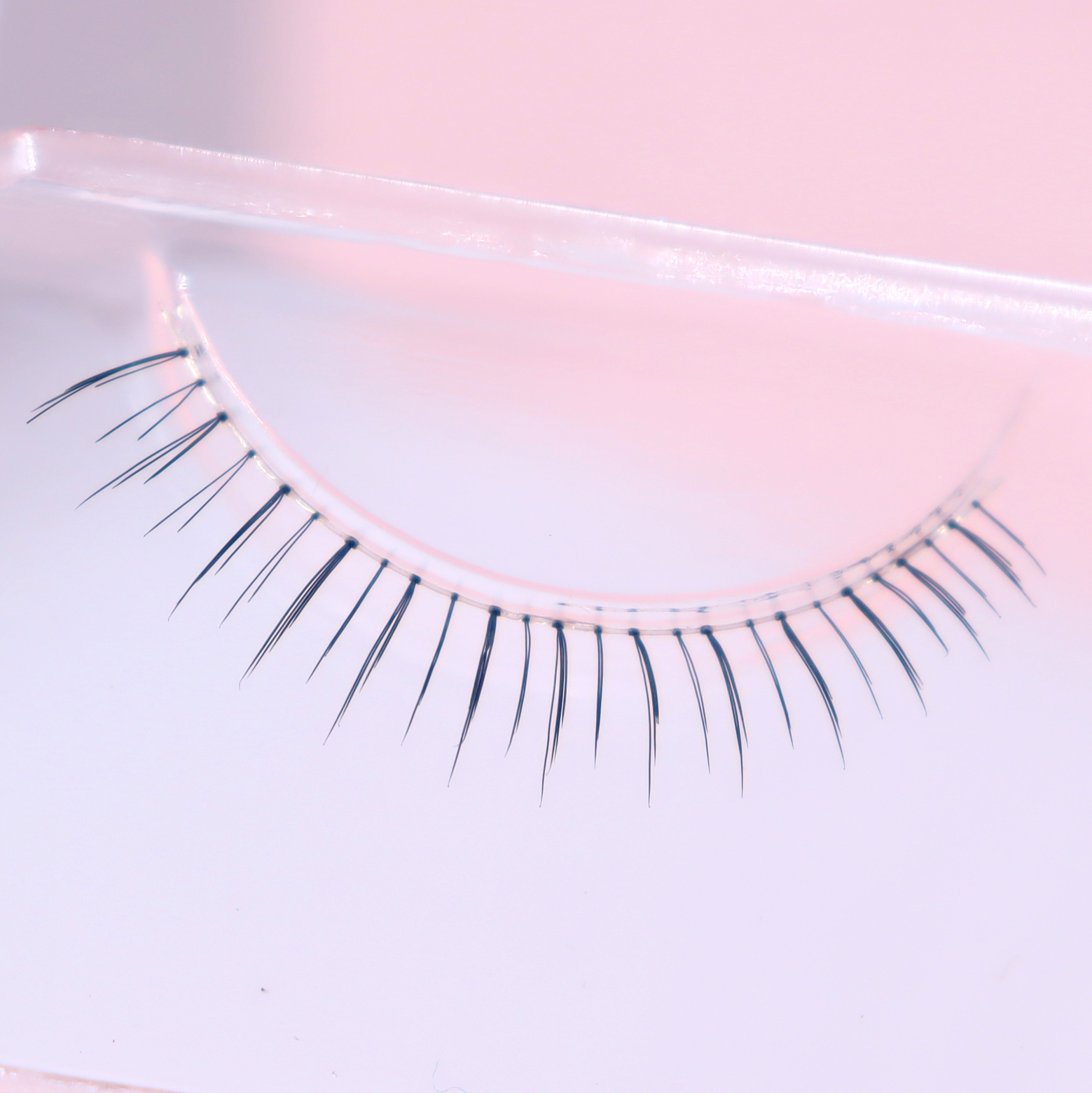 Lower Eyelash Fake Eyelash Woman Nature Emulation Thick Grinding Tip High-end Transparent Plastic Stem Separable single cluster ab22