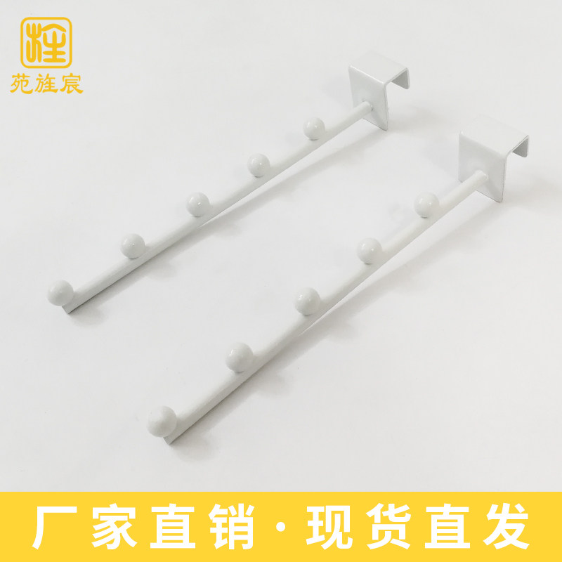 Positive hanging up with coarse cross beam hooks 5-bead square tube hooks Carsquare hook Multi-functional small ornament Clothing Shop Clothes Hanger