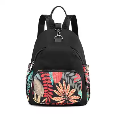 New Oxford cloth shoulder bag female chest bag canvas mini bag National style personality print multi-purpose backpack