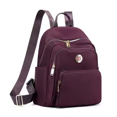 Middle-aged woman large capacity backpack bag female mother grandmother middle-aged and elderly schoolbag travel small backpack