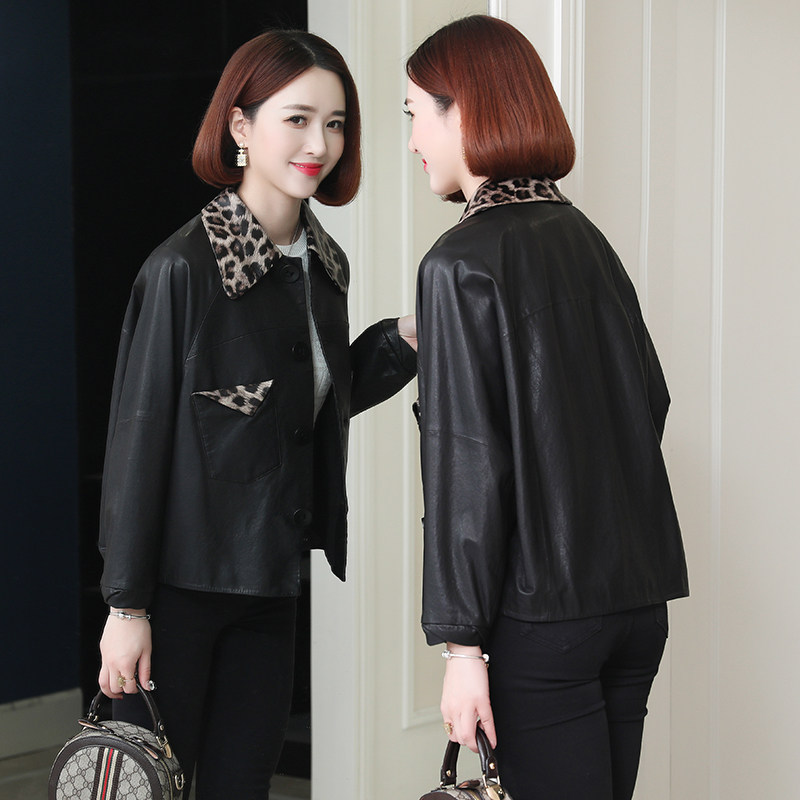 Real leather clothing women 2022 Spring autumn season new fashion Korean version BAO WEN Loose Heinen Sheep Leather Outer Cover Short
