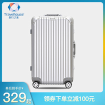 Travel Home Large Capacity Suitcase Woman Universal Wheel Sturdy Durable Password Thickened Aluminum Frame University Student Pull Rod box