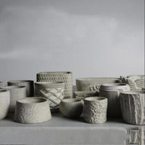 Potted cement mold Clear water concrete plant fleshy small flower pot mold Creative indoor green plant flower mold