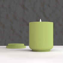 Candle cup silicone mold cute little tiger creative cup lid cement cup combination cylindrical plaster pot mold