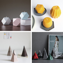 Creative Snow Mountain Candle Silicone Mould Diy Scented Candle Plaster Ornament Tray Pad Pumpkin Geometry Mould
