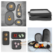 Cement tray silicone mold Creative combination plate storage plate Nordic cafe home industry silicone mold