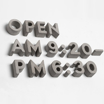 Cement letter symbol silicone mold diy alphabet character number cement plaster ornament silicone mold creativity