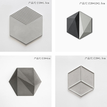 Loft geometric wall tile mold Silicone mold Cement simple style Nordic background wall hexagonal decoration mold