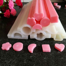 32cm star moon love cylindrical flower cake roll sandwich handmade soap silicone mold tube catering candy mold