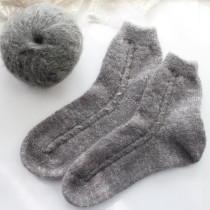 Handmade plush socks DIY material pack Wool high elastic cotton socks woven with illustration to send tool set