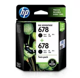 HP, оригинальный черный картридж, комплект, принтер, HP678, HP1018, 4648