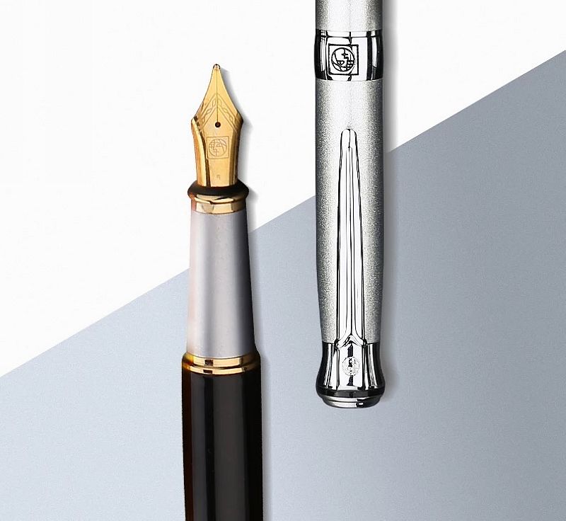 Bikasso pen PS903 Swedish flower king Iridium gold pen students practice pen business gift pen