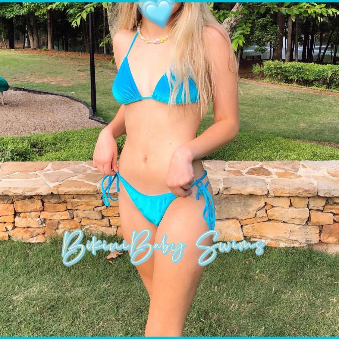 BikiniBaby One-piece Australian swimsuit Fluorescent Pink sexy triangle velvet two-piece bikini for women