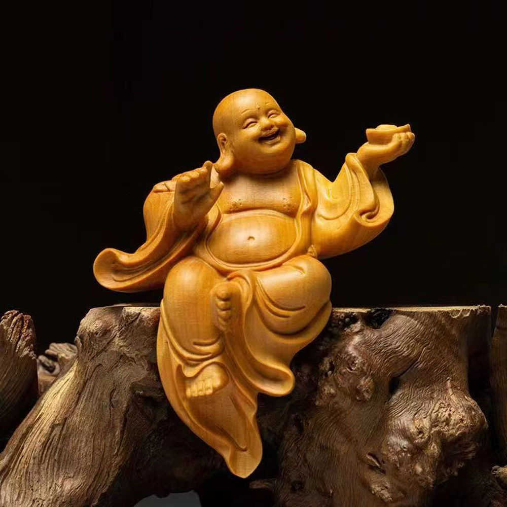 ☆逸品！希少な中国・太行山の天然崖柏一木彫り 布袋（弥勒仏） 崖柏弥勒佛2026年6月-月销口碑最新推荐-Taobao