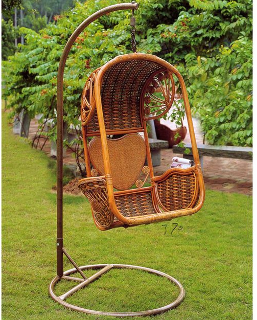 Nội thất mây Indonesia nhập khẩu mây thật giỏ mây ghế mây treo trong nhà giỏ ngoài trời đu ghế mây rocking ghế gửi mat - Bàn ghế ngoài trời / sân ghế treo ban công