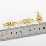 Браслет, ожерелье, аксессуар, аксессуары, 18 карат, золотой цвет, четырехлистный клевер, DIY