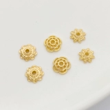 Браслет из бисера ручной работы, аксессуар, бусины, аксессуары, 14 карат, золотой цвет, в цветочек, DIY