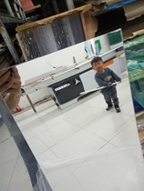 Acrylic mirror panel mirror roof ceiling background wall mirror half lens stage prop mirror cosmetic box mirror custom