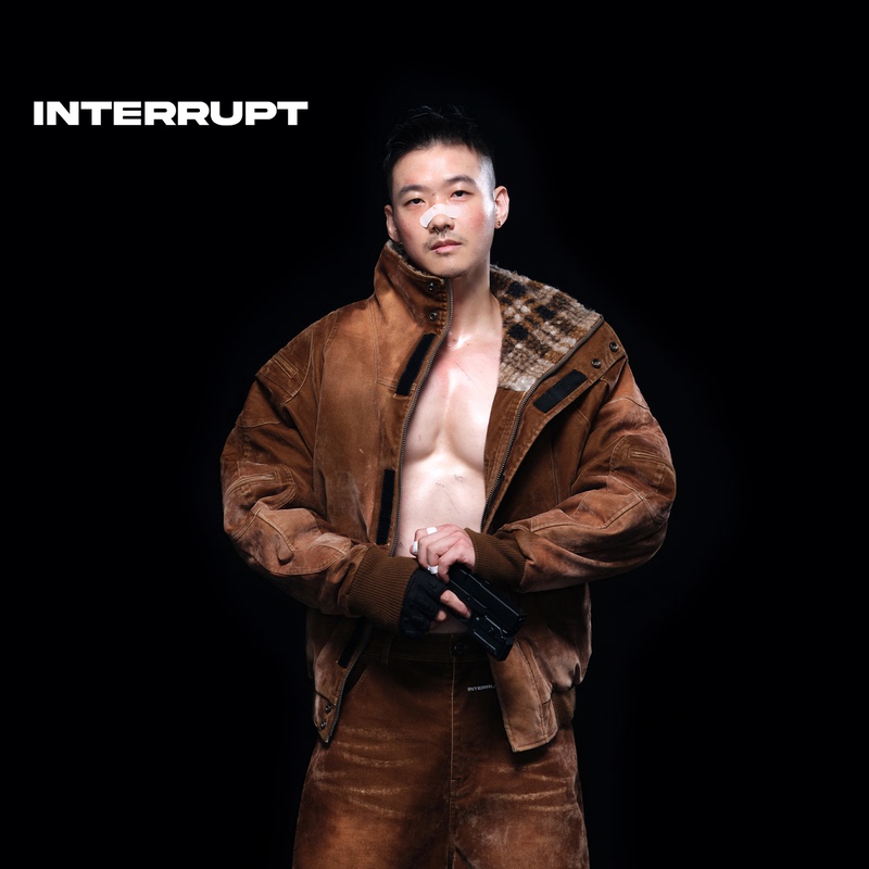 Interrupt4.1 Washed Velvet-Like Protective Jacket, Washed and Faded, Quilted for Warmth, Plaid Terry Lining
