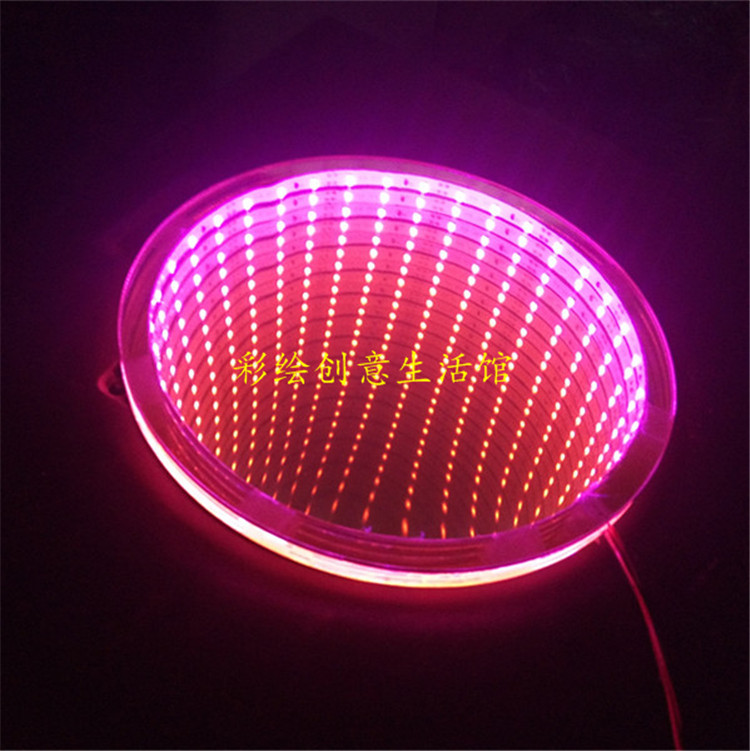 Infinite Mirror Extension Abyss Lamp Novel Decorative Experimental Science Gadget Time Tunnel Small Craft Round Shape Infinite Mirror Extension Abyss Lamp Novel Decorative Experimental Science Gadget Time Tunnel Small Craft Round Shape
