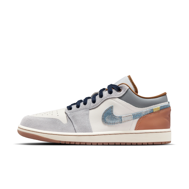 Air Jordan Low-Top Lace-Up Color-Blocked Sneakers Fz5042-041