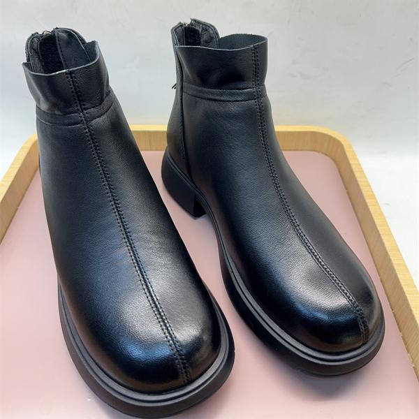 Gomeqi Mall 2024 Winter Chelsea Ankle Boots Martin Boots Slim Boots with Back Zipper and Fleece Lining for Women Gomeqi Mall 2024 Winter Chelsea Ankle Boots Martin Boots Slim Boots with Back Zipper and Fleece Lining for Women