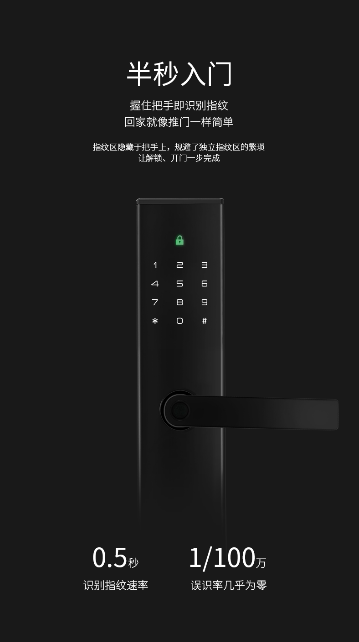  Deschmann (DESSMANN) V5P fingerprint lock home security door smart home cloud smart door lock