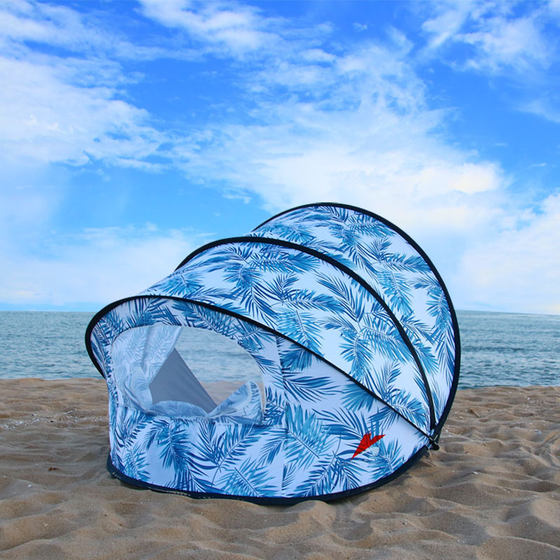 2-3인용 완전 자동 해변 야외 텐트, 빠른 개방, 빠른 개방, 간단한 차양, 자외선 차단, 낚시 공원 레저 텐트