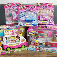 Shopkins Season3 Mua sắm Kem Elf Bộ đồ chơi cho trẻ em Đồ chơi nhà cô gái - Đồ chơi gia đình xe rác đồ chơi