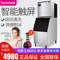 Letron Commercial Ice Maker Large Milk Tea Shop 300 kg Large Yield Full Automatic Large Capacity Ice-making Square Ice Machine