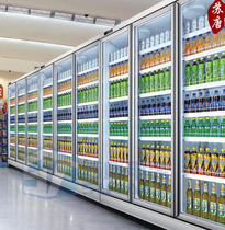 Luxury 711 Chain Convenience Store Beverage Cabinet Whole Family Supermarket of Yoghurt Drink with Listed Cabinet Parted Display Cabinet SH