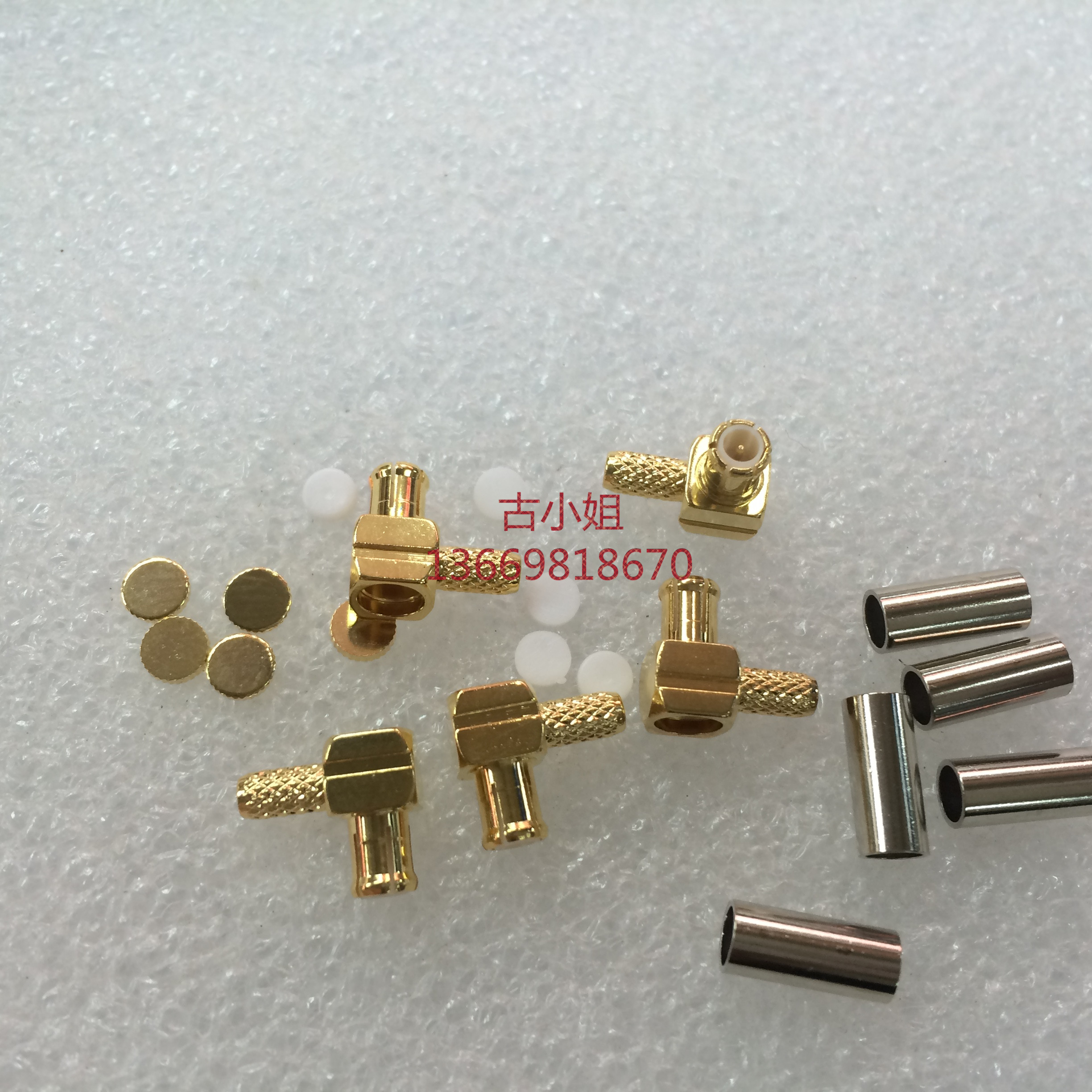 MCX-JW-1 5 RF RF coaxial connector MCX quick joint MCX elbow welding MCX public head 50 Europe