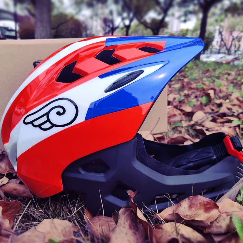 X--PUSH Children Balance Car Safety Helmet Full Helmet Cheap Protection Mouth Riding Slide Car Detachable Guard Anti-Fall