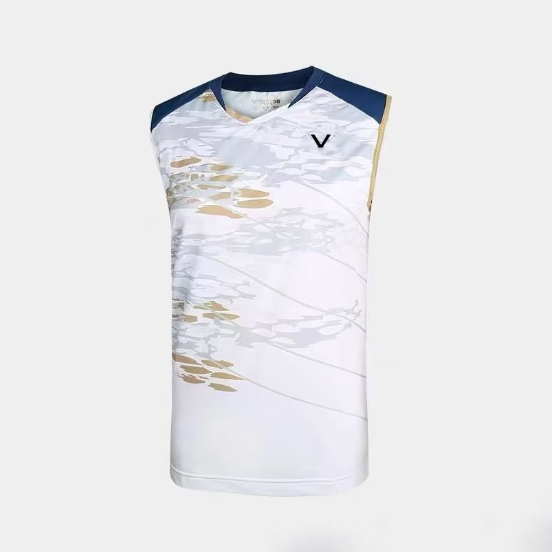 New Badminton Clothing Sleeveless Men's Vest Tops Men's and Women's Competition Clothing Breathable Sports Jerseys Training Clothing