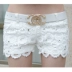 2019 xuân hè mới quần short nữ phiên bản Hàn Quốc của quần lọt khe gợi cảm co giãn mặc quần ren hoang dã nóng bỏng - Quần short quần áo nữ đẹp Quần short