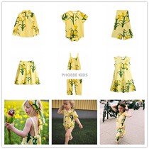 Swedish mini in the summer 2019 new childrens pure cotton parrot shirt baby vest dress