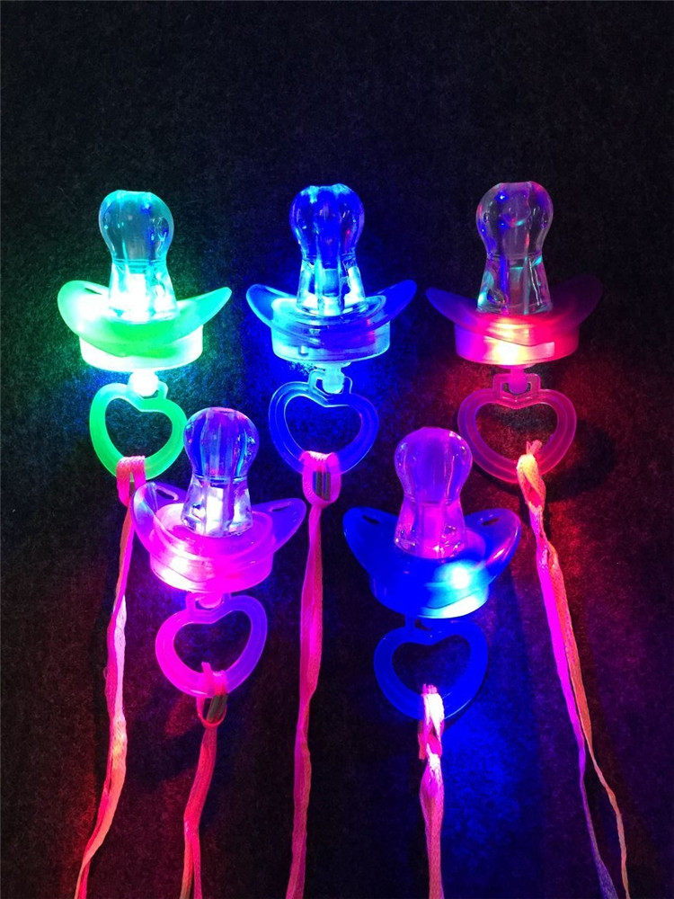 New colorful flash milk soft mouth whistling children's horn bar night-field props new peculiar stalls