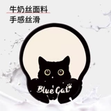 Милый коврик для мыши с черным котом, коврик для мыши для девочек, коврик для мыши на запястье, офисный силиконовый коврик для компьютерной клавиатуры, подставка для рук