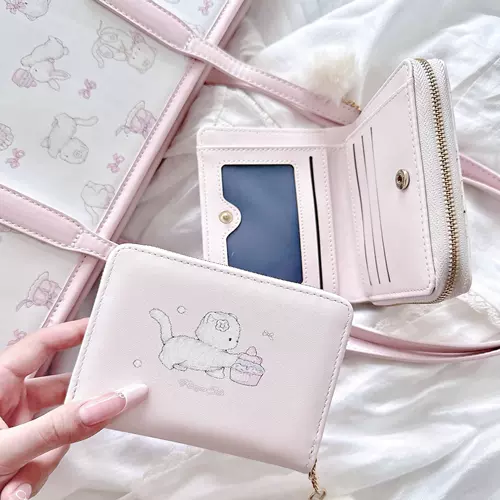 Оригинальный дизайнерский милый маленький бумажник, короткий антимагнитный кошелек, защитная сумка, картхолдер