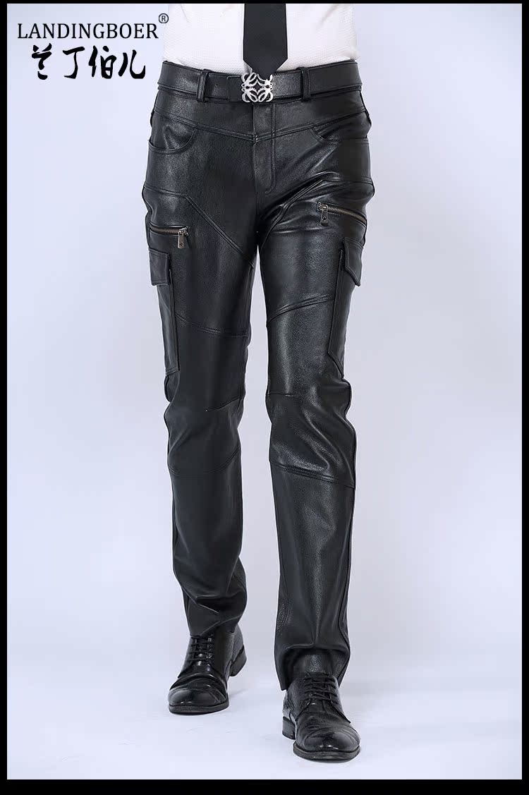 Pantalon cuir homme droit LANDINGBOER pour hiver - Ref 1491191 Image 13