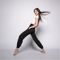 Paint RE 2285 Modern Dance Trainer Men and Women with the same black lantern to sweater sweater sports radish pants