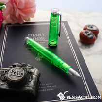 Japanese SAILOR writing music LECOULE transfer Stone series Limited green transparent students flat top pen