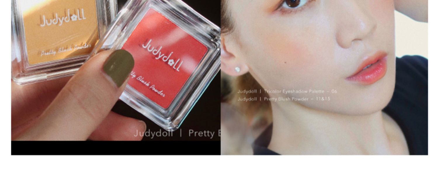 judydoll hoa cam đơn sắc đỏ mặt đỏ WTA cùng đoạn xác thực trang điểm khỏa thân kéo dài giữ ẩm làm sáng màu da mận - Blush / Cochineal phấn má chanel